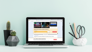 Desktop screenshot of an LAist Digital Pledge Drive